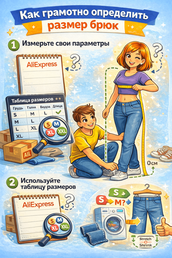 размеры одежды на Aliexpress